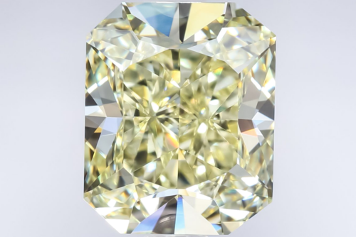 4.11 carat Fancy Yellow-VS1 Natūralus Radiant Deimantas (1)