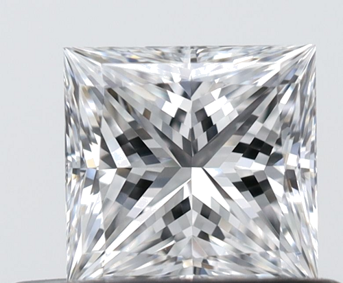 0.4 carat E-VVS2 Natūralus Princess Deimantas (1)