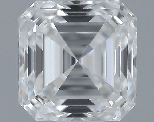 0.5 carat F-VVS1 Natūralus Asscher Deimantas (1)