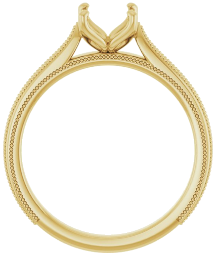 Sužadėtuvių Žiedas „Solitaire“ 14k yellow gold Oval 8mm x 6mm (2)