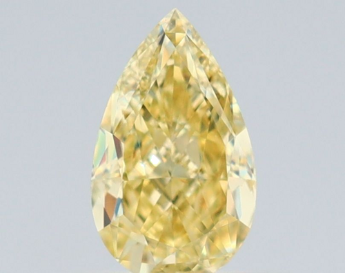 0.52 carat Fancy Yellow-VS2 Natūralus Pear Deimantas (1)