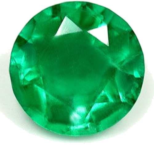 0.55 carat GREEN Round Smaragdas (1)