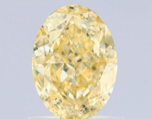 1.01 carat Fancy Yellow-VS1 Natūralus Oval Deimantas (1)