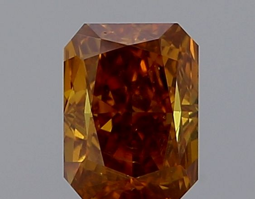 0.47 carat Fancy Deep Brownish Yellowish Orange-SI2 Natūralus Radiant Deimantas (1)