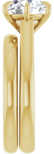 Sužadėtuvių Žiedas „Claw-Prong“ 14k yellow gold Round 8.2mm (9)
