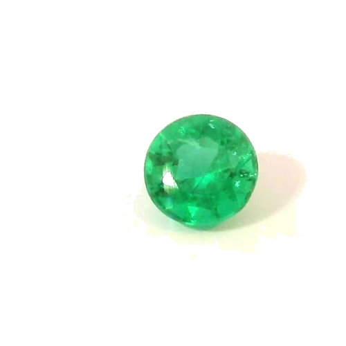 0.25 carat GREEN Round Smaragdas (1)