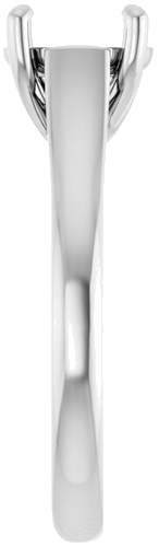 Sužadėtuvių Žiedas „Solitaire“ 585 Baltojo Aukso Round 8mm (4)