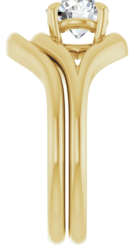 Sužadėtuvių Žiedas „Claw-Prong Solitaire“ 14k yellow gold Round 6.5mm (9)