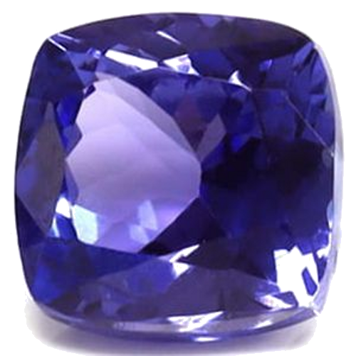 3.07 carat BLUE Cushion Tanzanite (1)