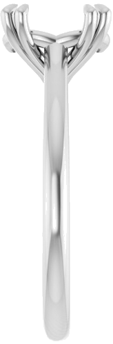 Sužadėtuvių Žiedas „Solitaire“ 585 Baltojo Aukso Oval 9mm x 7mm (4)