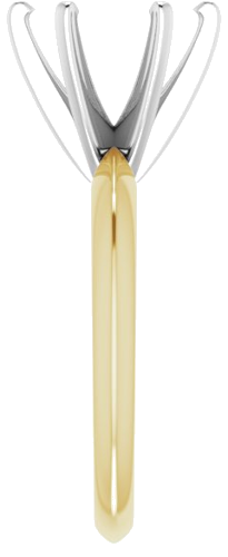 Sužadėtuvių Žiedas „Light Solitaire“ 585 Baltojo Ir Geltonojo Aukso Round 9.1mm x 9.7mm (4)