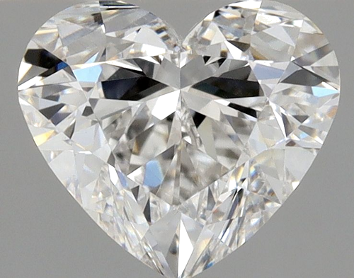 0.9 carat F-VVS2 Natūralus Heart Deimantas (1)