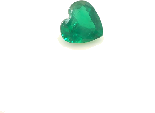 0.49 carat GREEN Heart Smaragdas (1)