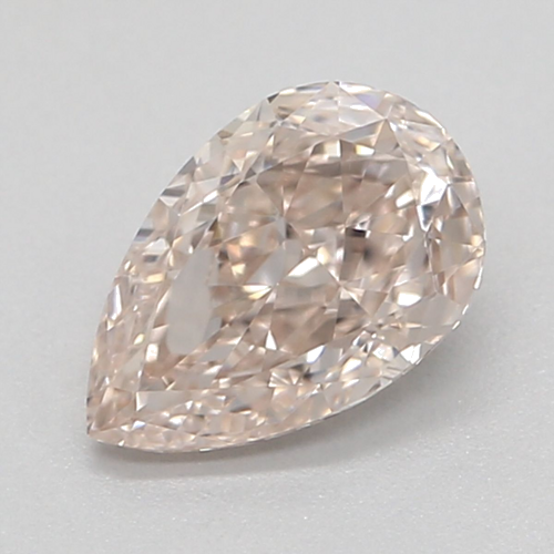 0.51 carat Light Pinkish Brown-VVS2 Natūralus Pear Deimantas (1)