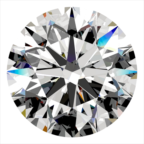 0.5 carat F-VVS2 Excellent cut Natūralus Round Deimantas (1)