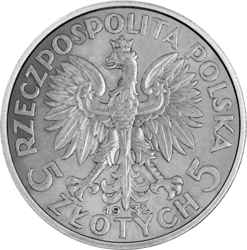 2 злотых Королева Ядвига (1932-1934) Польша серебряная монета (2)