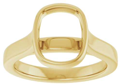 Sužadėtuvių Žiedas „Bezel-Set Solitaire“ 14k yellow gold Elongated Cushion 10mm x 8mm (3)