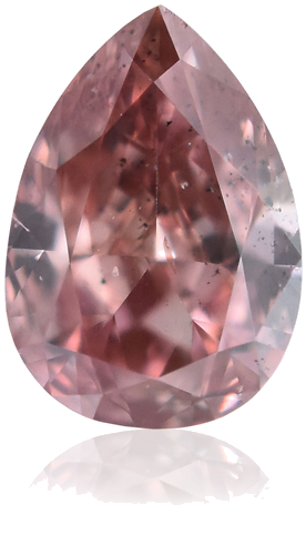 0.22 carat Fancy Deep Brownish Orangey Pink-SI2 Natūralus Pear Deimantas (1)
