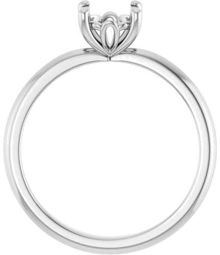 Sužadėtuvių Žiedas „Solitaire“ 585 Baltojo Aukso Round 6.5mm (2)