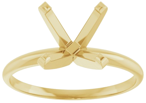 Sužadėtuvių Žiedas „Solitaire“ 585 Geltonojo Aukso Round 9mm (3)