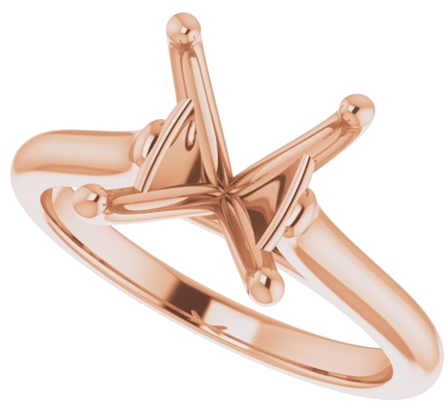 Sužadėtuvių Žiedas „Solitaire“ 417 Rožinis Aukso Oval 11mm x 9mm (5)