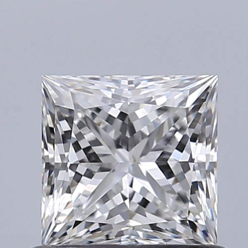 0.71 carat E-VVS2 Natūralus Princess Deimantas (1)