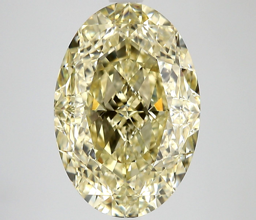 5.22 carat Fancy Yellow-VVS1 Natūralus Oval Deimantas (1)