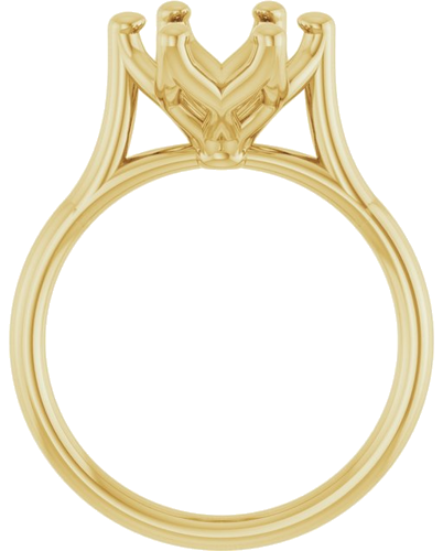 Sužadėtuvių Žiedas „Solitaire“ 585 Geltonojo Aukso Round 8.8mm (2)