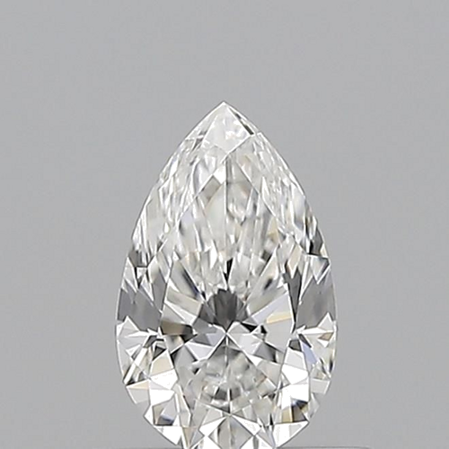 0.51 carat F-VVS1 Natūralus Pear Deimantas (1)