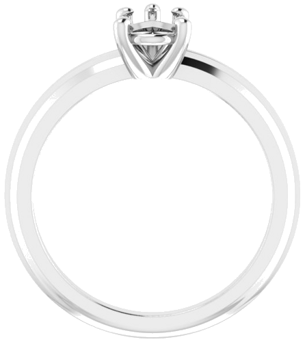 Sužadėtuvių Žiedas „Solitaire“ 585 Baltojo Aukso Pear Shape 8mm x 5mm (2)