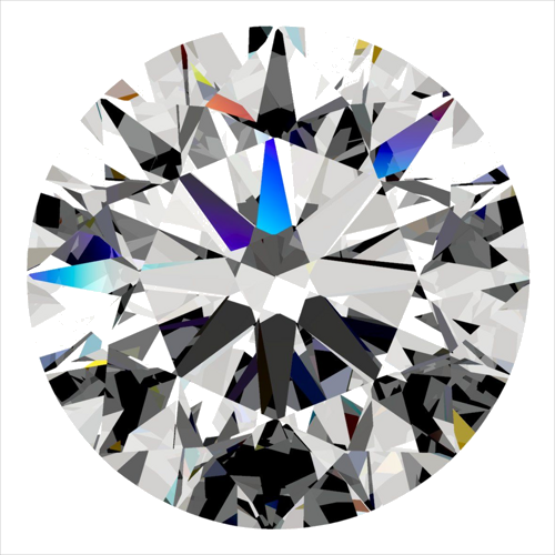 0.57 carat I-VVS1 Excellent cut Natūralus Round Deimantas (1)