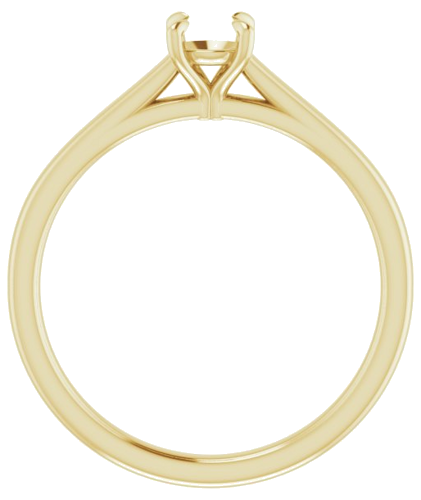 Sužadėtuvių Žiedas „Claw-Prong Solitaire“ 14k yellow gold Round 4.4mm (2)