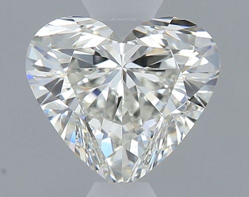 0.53 carat I-VVS2 Natūralus Heart Deimantas (1)