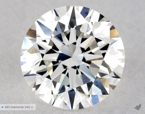 0.55 carat G-VVS2 Excellent cut Natūralus Round Deimantas (1)