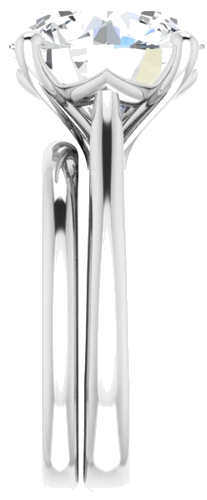 Sužadėtuvių Žiedas „Solitaire“ 925 Sidabro Round 12mm (9)