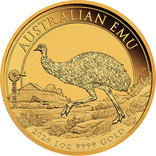 1 oz Emu 2026 Austrālija zelta monēta (1)