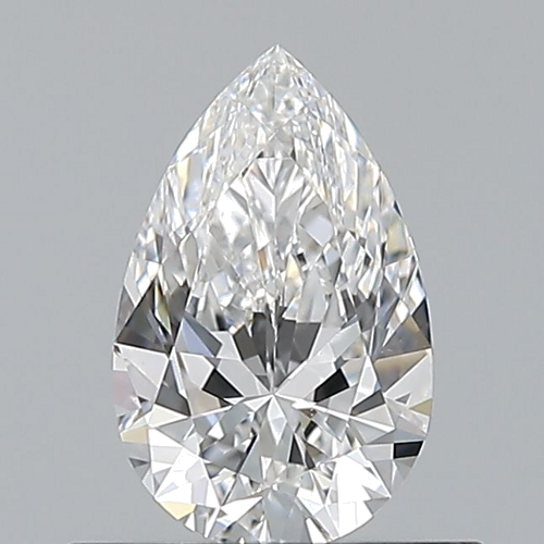 0.52 carat E-VVS2 Natūralus Pear Deimantas (1)