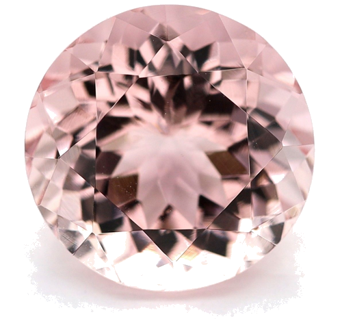 3.98 carat PINK Round Morganite (1)