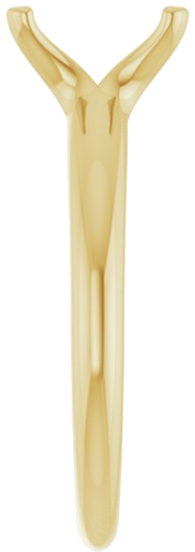 Sužadėtuvių Žiedas „Solitaire“ 10k yellow gold Emerald 8mm x 6mm (4)