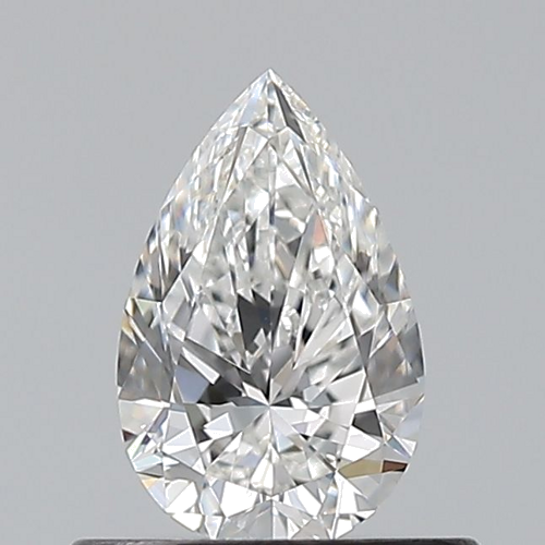 0.5 carat F-VVS2 Natūralus Pear Deimantas (1)