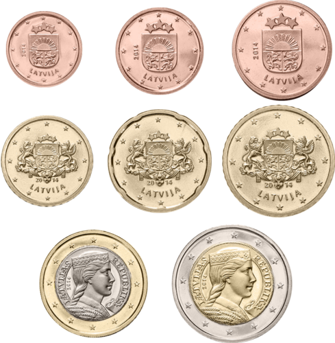 2014 Latvia Euro coin set (1)