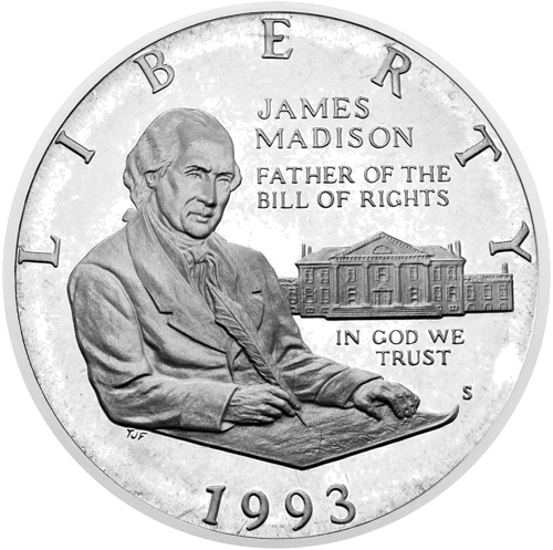 1/2 dolārs 1993 Gogo tiesību akts ASV sudraba Proof monēta (1)