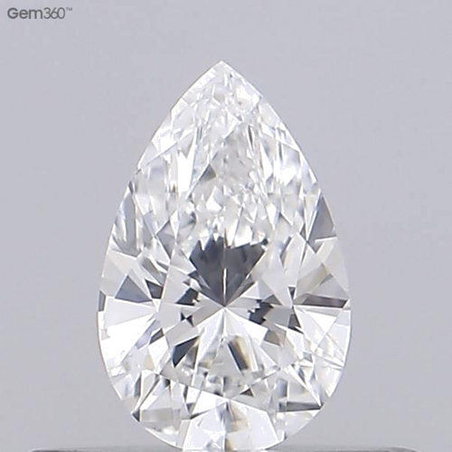 0.3 carat F-VVS2 Natūralus Pear Deimantas (1)