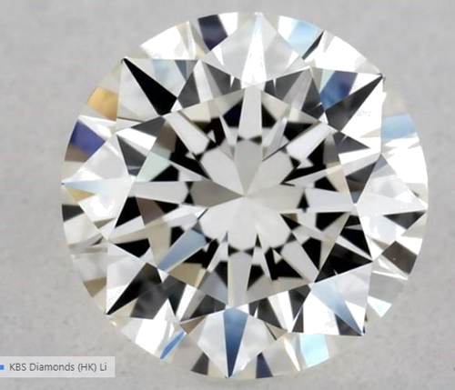 0.55 carat H-VVS2 Excellent cut Natūralus Round Deimantas (1)