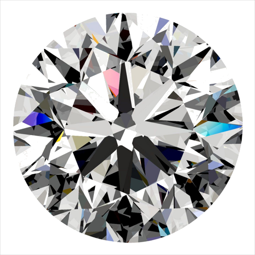 0.4 carat G-VS2 Very Good cut Natūralus Round Deimantas (1)