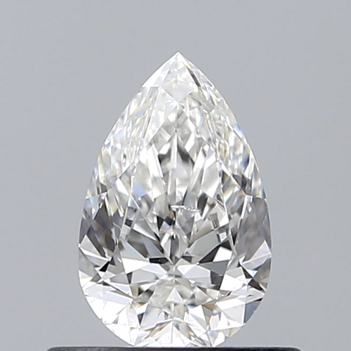 0.5 carat F-SI2 Natūralus Pear Deimantas (1)