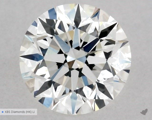 0.55 carat G-VVS2 Excellent cut Natūralus Round Deimantas (1)