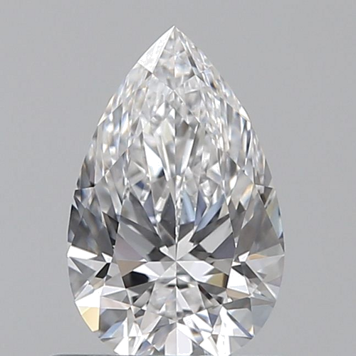0.6 carat D-VVS1 Natūralus Pear Deimantas (1)
