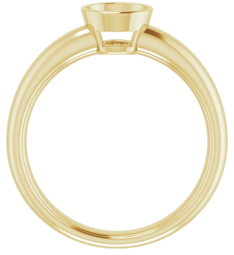 18K Yellow 5.5 mm Round Engagement Ring Mounting (2)