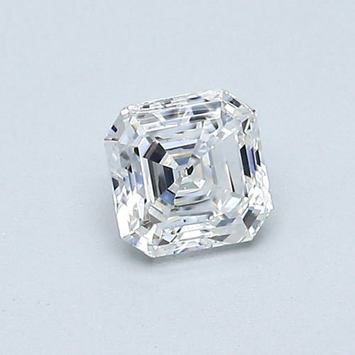 0.61 carat F-VVS2 Natūralus Asscher Deimantas (1)